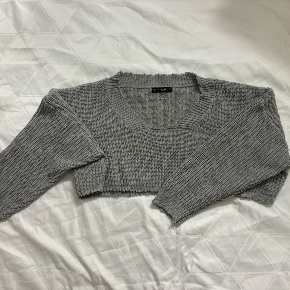 Fall cropped sweater